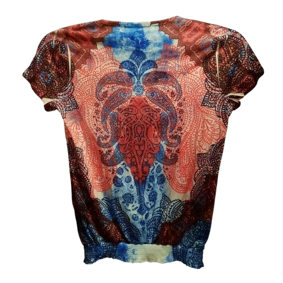 BLEU Blouse Size Small - Picture 3 of 6